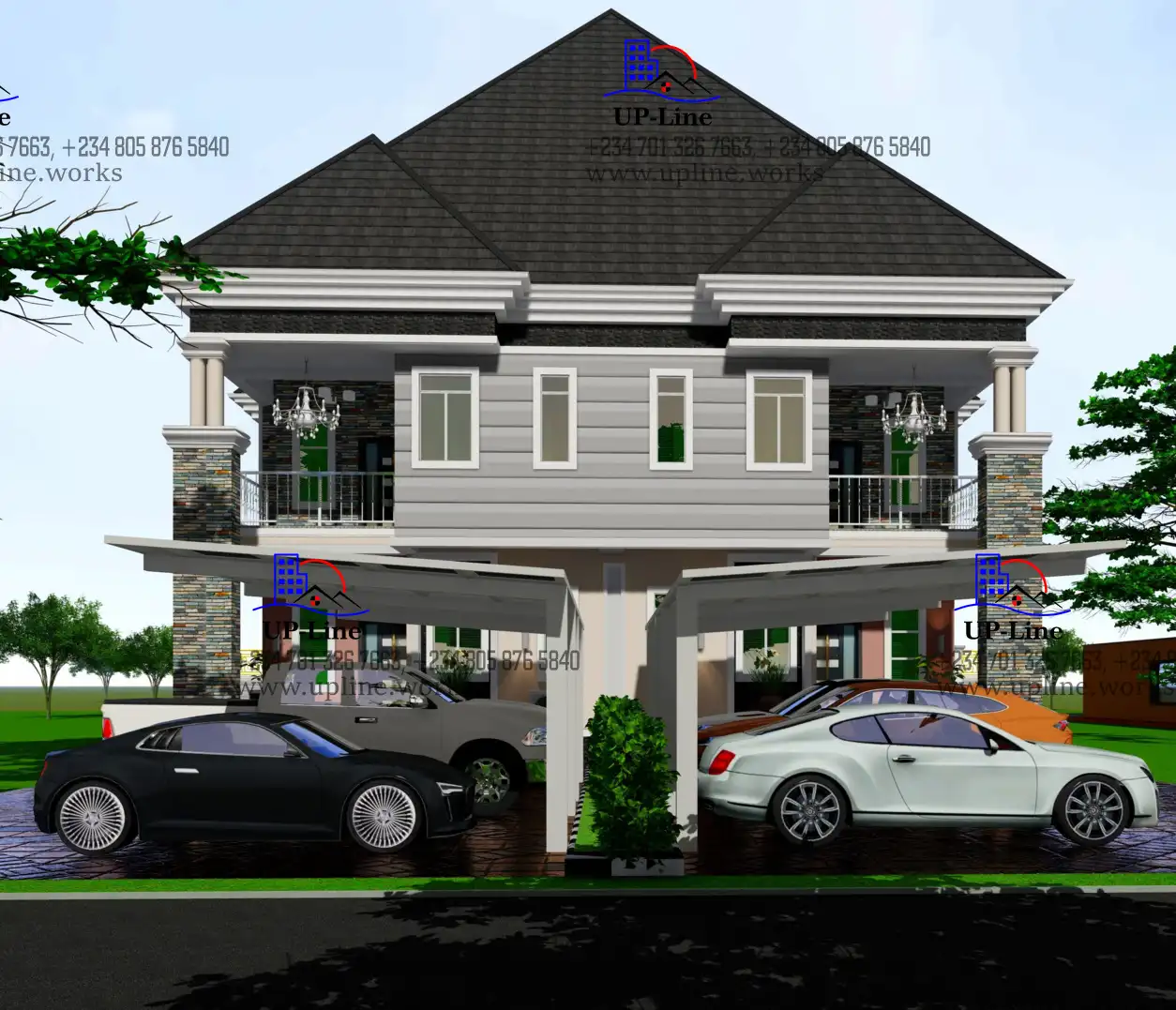 Modern duplex house designs in Nigeria